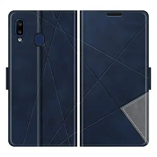 Samsung-Galaxy-A20-Hülle LCCL Leder, 6.4″ Handyhülle