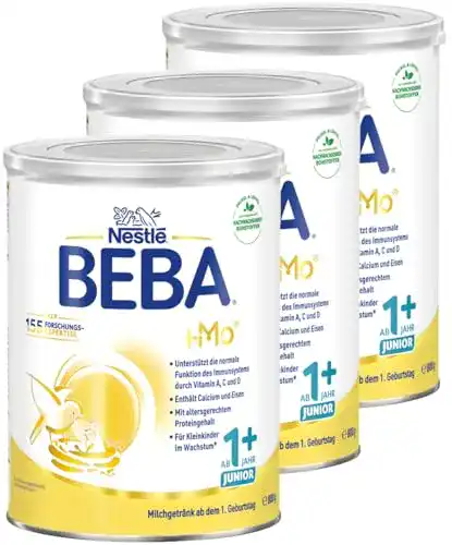 Kindermilch BEBA Nestlé JUNIOR 1 Milchgetränk, 3 x 800g