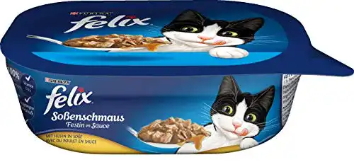 Felix-Katzenfutter FELIX Soßenschmaus Katzenfutter nass in Sauce
