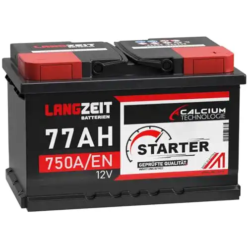 Autobatterie 77Ah LANGZEIT 12V