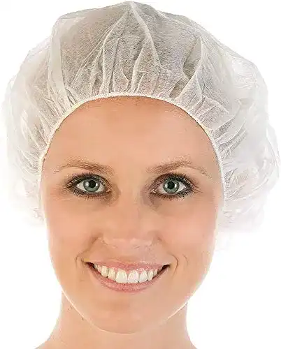 Haarnetz Efalock Professional Barett-Haube, weiß, 100 Stück