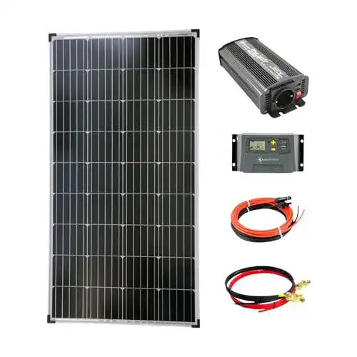 Solaranlage Garten solartronics Komplettset 1×130 Watt Solarmodul