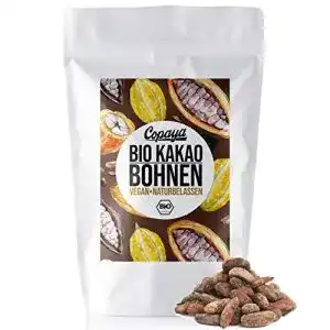 Kakaobohnen Copaya Bio roh, ganze Bohnen vom Criollo Kakao