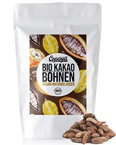 Kakaobohnen Copaya Bio roh, ganze Bohnen vom Criollo Kakao