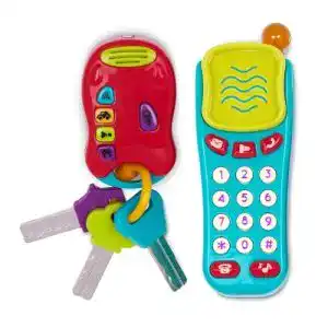 Spielzeug-Telefon Battat BT2629Z Schlüssel u. Handy mit Lichtern