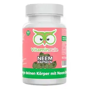 Neem-Pulver Vitamineule Neem Kapseln hochdosiert 400 mg 4:1