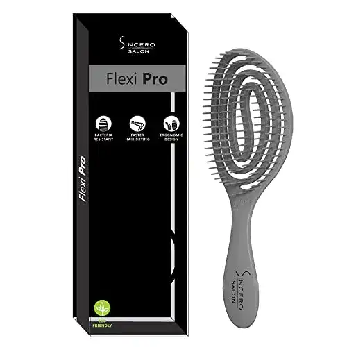 Skelettbürste Sincero Salon Haarbürste Flexi Pro Grau für Straight