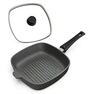 Hoffmann-Pfanne Hoffmann Steakpfanne mit Deckel 26 x 26 cm