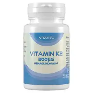 Vitamin K2 Vitasyg – Menaquinon MK-7 200µg, 365 vegane Tabl.