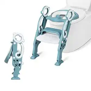 Toilettentrainer COSTWAY, mit Leiter und Griffe