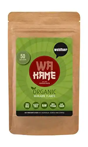 Wakame Wohltuer Bio Flocken, Algen Bio getrocknet, 50g