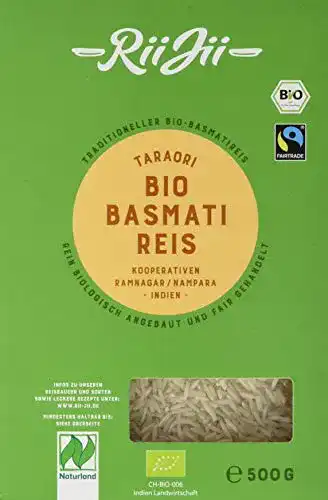 Basmatireis RiiJii Bio Basmati Taraori weiß FairTrade, 500 g