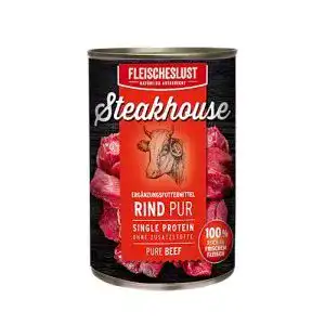 Fleischeslust-Hundefutter Fleischeslust Steakhouse Rind Pur, 410 g