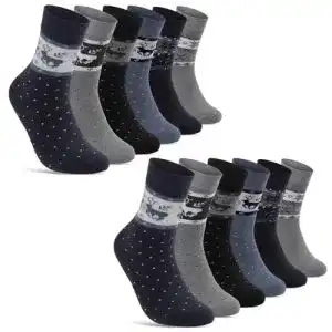 Wintersocke sockenkauf24 6 oder 12 Paar Damen THERMO Socken