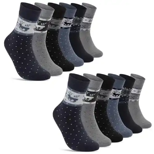 Wintersocke sockenkauf24 6 oder 12 Paar Damen THERMO Socken