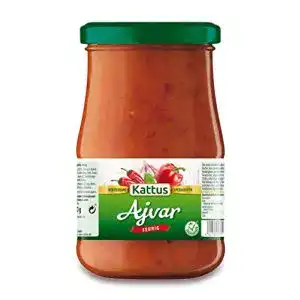 Ajvar Kattus, Paprikamark feurig, 4er Pack (4 x 330 g)