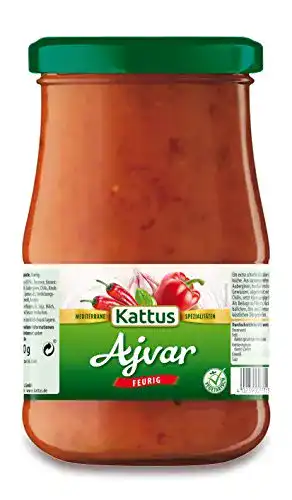 Ajvar Kattus, Paprikamark feurig, 4er Pack (4 x 330 g)