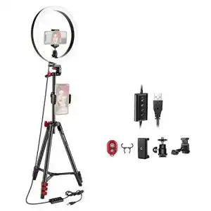 Neewer-Ringlicht Neewer 25,4 cm LED-Ringlicht mit Stativständer