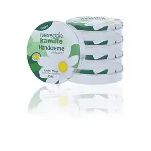 Kamille-Handcreme wuta kamille 82158 Herbacin 75 ml, Fünferpack