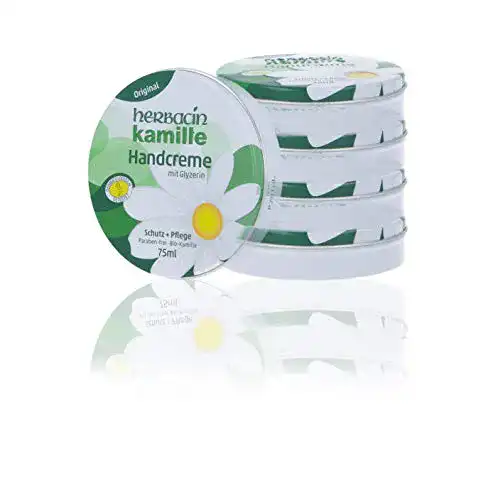 Kamille-Handcreme wuta kamille 82158 Herbacin 75 ml, Fünferpack