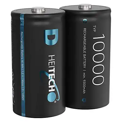 Mono-D-Akku HEITECH Promotion GmbH 10000, 2×