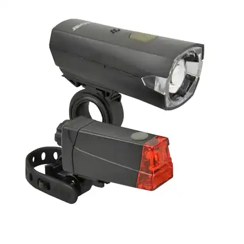 Fahrradbeleuchtung Batterie Fischer Fahrrad Beleuchtungs-Set