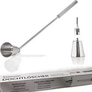 Kerzenlöscher Kerafactum extra Lang, Edelstahl mit Knick Gelenk