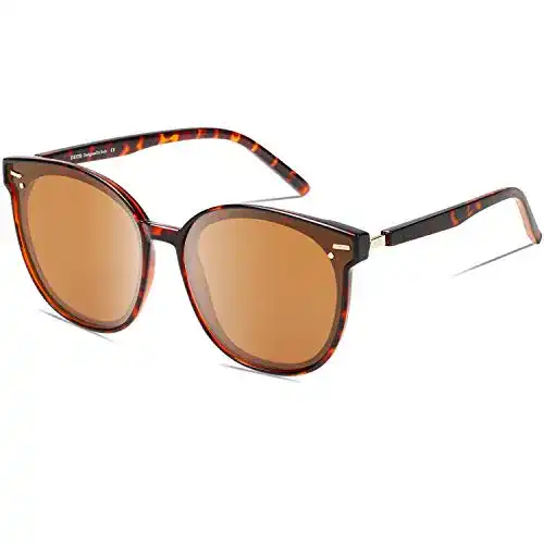 Duco-Sonnenbrille DUCO Übergroße Vintage Runde Polarisierte Retro