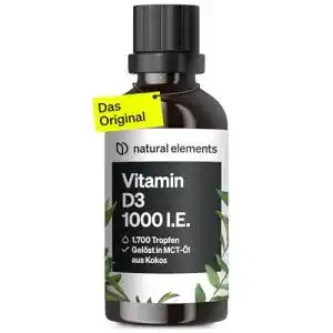 Vitamin-D-Präparate natural elements Vitamin D3-1000 I.E., 50ml
