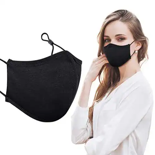 Mundschutz Sport viciviya Baumwolle Masken,Stoffmaske 3-Lagig