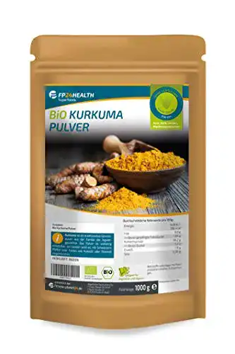 Die beste Kurkumapulver FP24 HEALTH BIO Kurkuma Pulver 1kg Zippbeutel 2026 Test Bestseller Kurkumapulver FP24 HEALTH BIO Kurkuma Pulver 1kg Zippbeutel