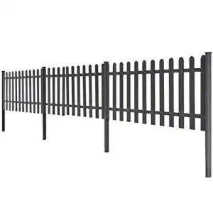Gartenzaun Festnight WPC Lattenzaun Zaun mit Pfosten 3 STK