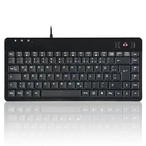 Perixx-Tastatur Perixx PERIBOARD-505H PLUS Tastatur mit Trackball