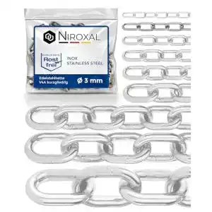 Ankerkette NietFullThings, 1 Meter, 3mm, kurzgliedrig