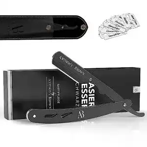 Rasiermesser ANTHONY BROWN ® mit Wechselklingen und Etui