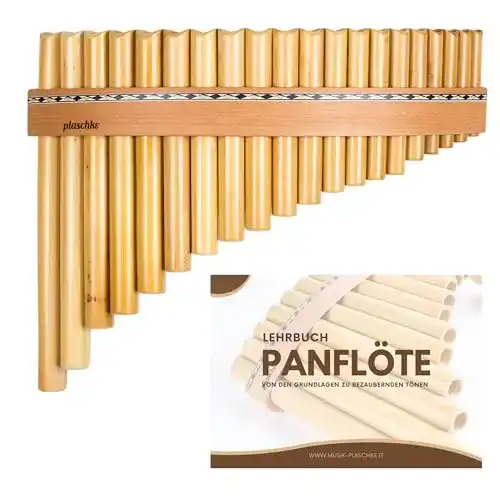 Panflöte Plaschke Instruments aus Bambus mit 20 Töne-Rohre