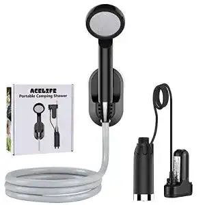 Campingdusche mit Pumpe ACELIFE Campingdusche mit Akku