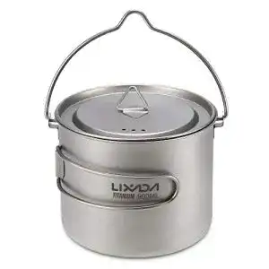 Camping-Topf Lixada Titanium Tasse Camping Kochgeschirrset