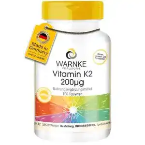 Vitamin K2 WARNKE VITALSTOFFE 200μg, 100 Tabletten