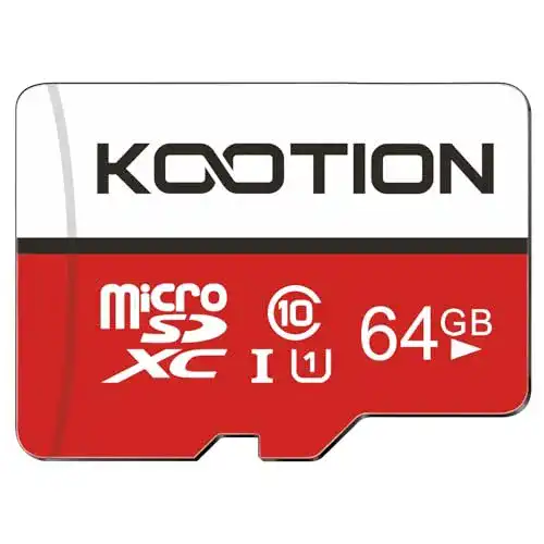 Speicherkarte mit 64 GB KOOTION Micro SD Karte 64GB Class10