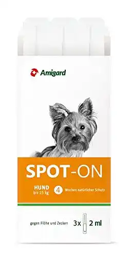 Spot-on Hund Amigard Spot-On 3er Pack für kleine Hunde