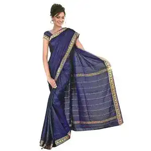 Sari Trendofindia Bollywood Kleid Regenbogen Royalblau