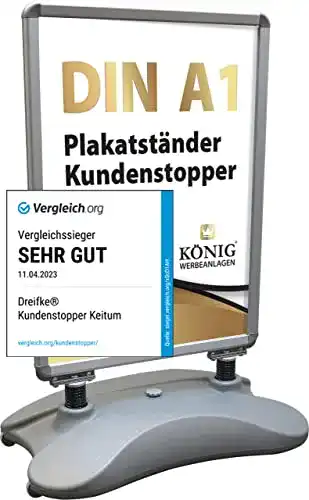 Kundenstopper Dreifke Plakatständer Keitum Wind Line DIN A1