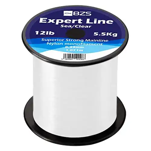 Karpfenschnur BZS Expert Angelschnur Monofilament Braune und klare Monofilamentspulen