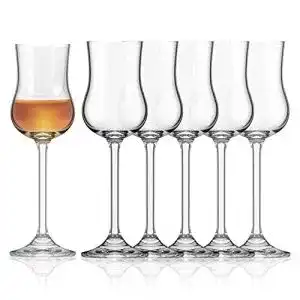 Grappagläser Sahm 6er Set, 85 ml Grappa Gläser, mit Stiel