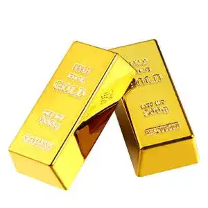 Fake-Goldbarren LUOEM 3 Stück Realistische Goldbarren Goldbarren