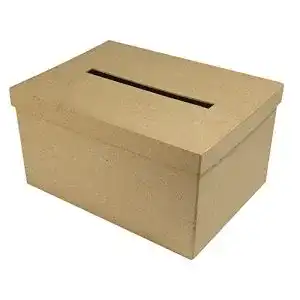 Wahlurne Rayher Geschenkkartenbox mit Schlitz, Pappmaché