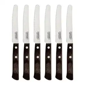 Tramontina-Messer Tramontina Frühstücksmesser Set, 6 teilig, Holz