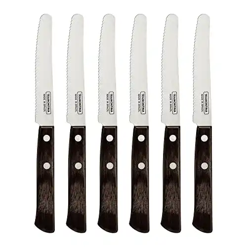 Tramontina-Messer Tramontina Frühstücksmesser Set, 6 teilig, Holz