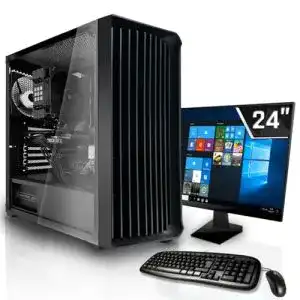 Komplett-PC SYSTEMTREFF Komplett PC-Paket Set, 8GB DDR4